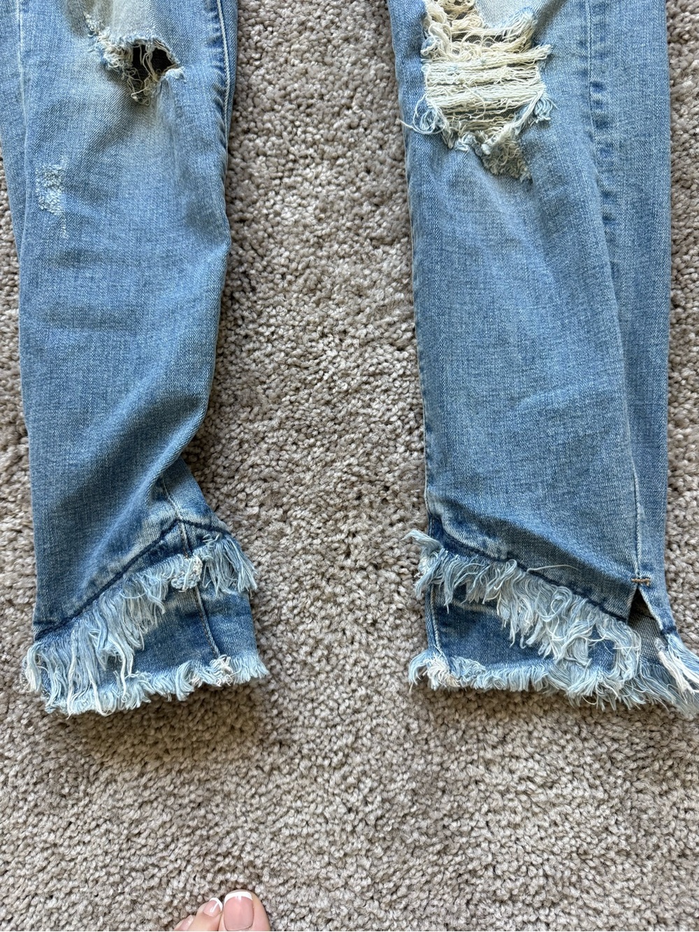 KanCan Light Blue Distressed Ankle Jeans - Picture 5 of 8